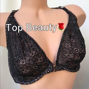 VS Very Sexy Unlined Plunge Bra Racerback Lace